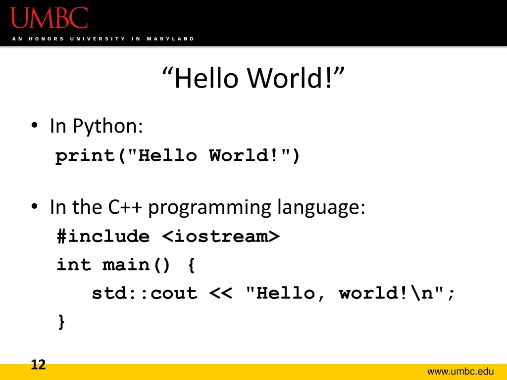 hello world