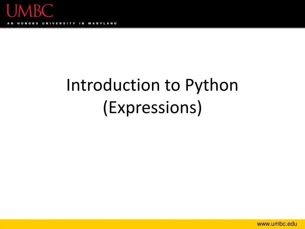 introduction to python expressions