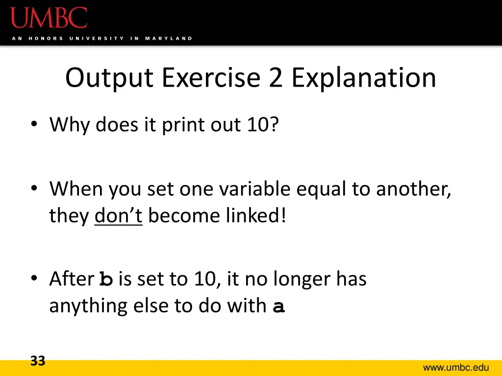 output exercise 2 explanation