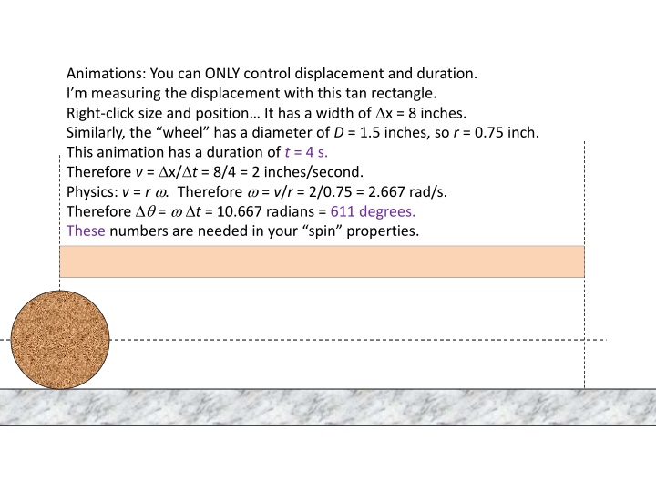 animations you can only control displacement