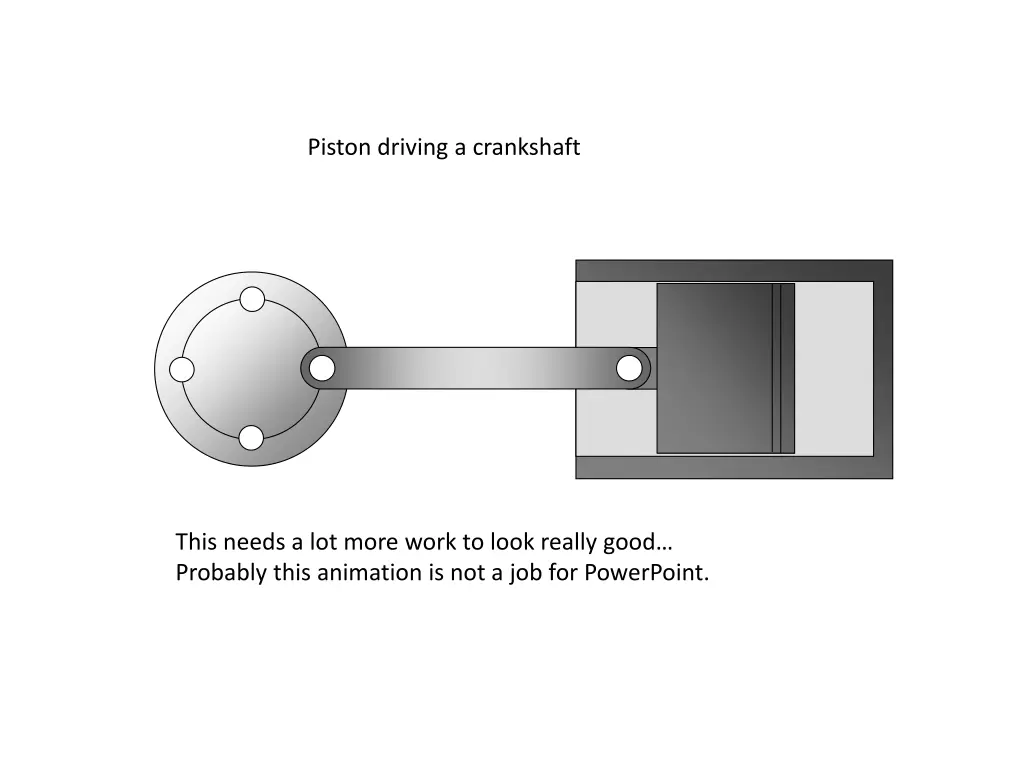 piston driving a crankshaft