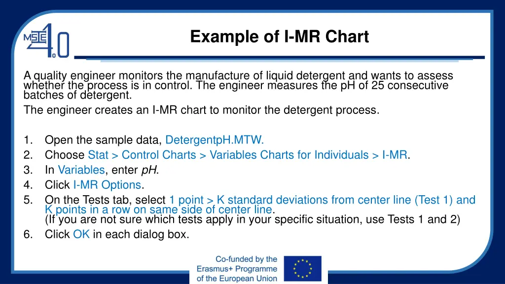 example of i mr chart