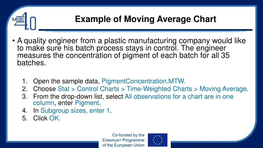 example of moving average chart