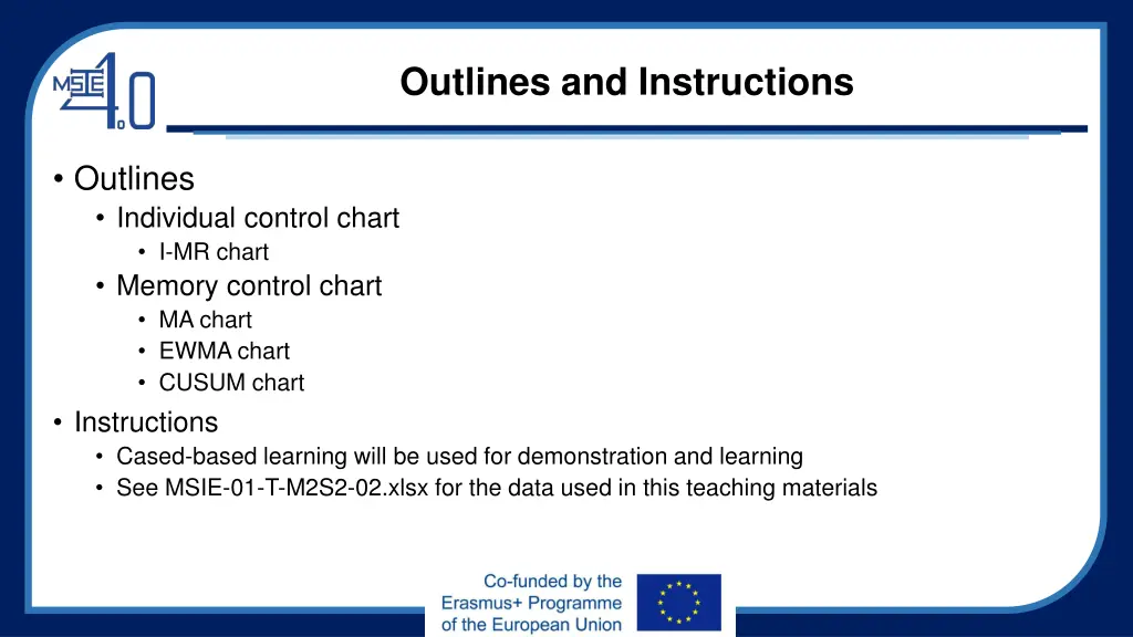 outlines and instructions
