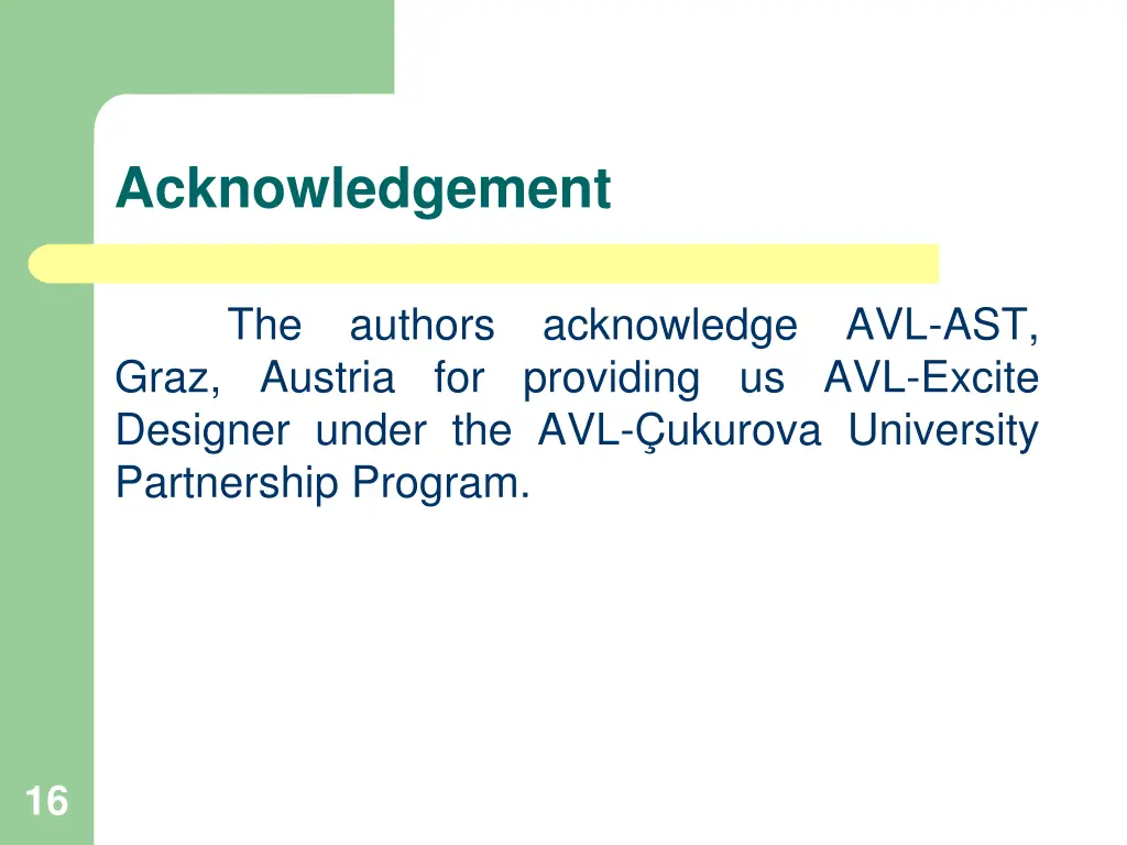 acknowledgement
