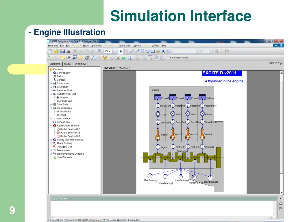 simulation interface