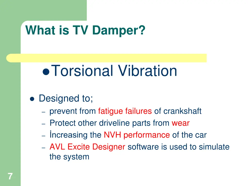 what is tv damper
