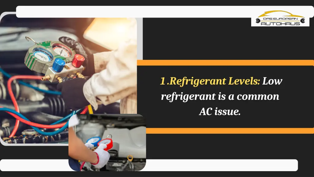 1 refrigerant levels low refrigerant is a common