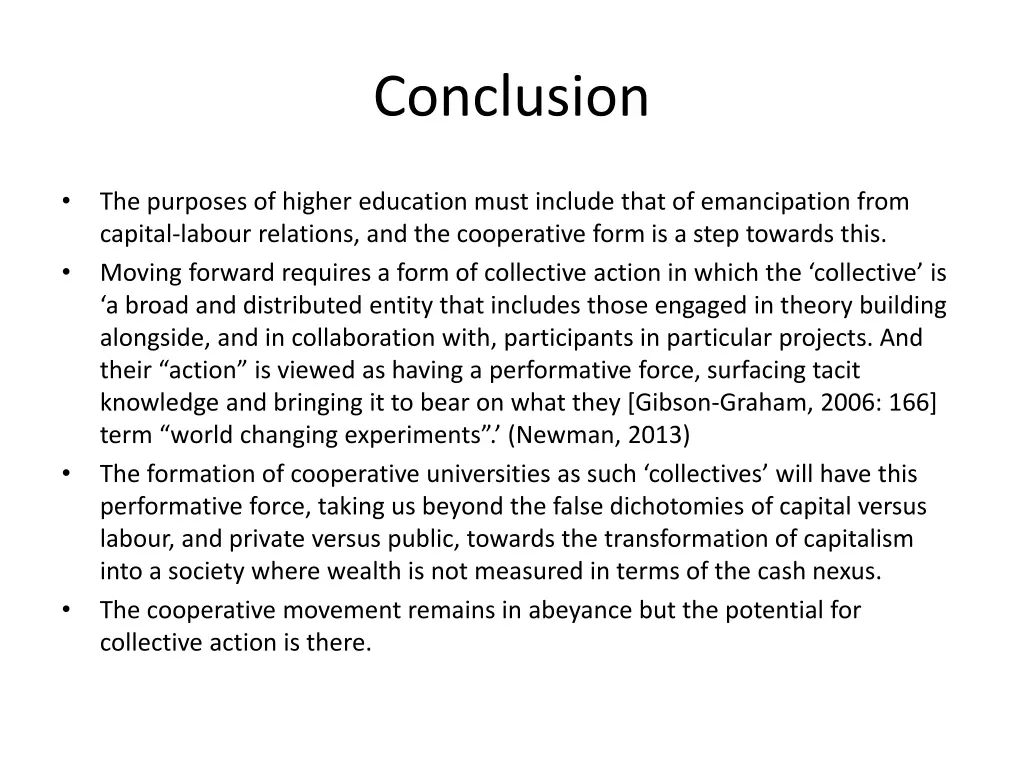 conclusion