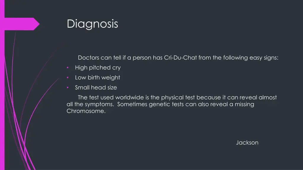 diagnosis