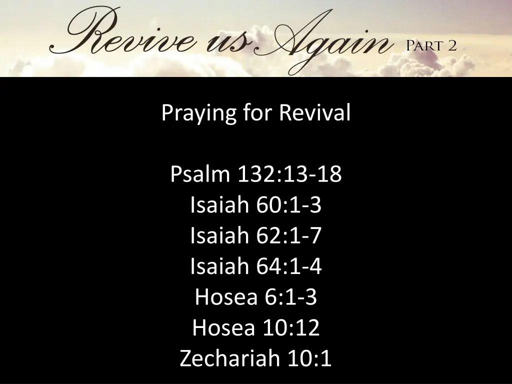 praying for revival