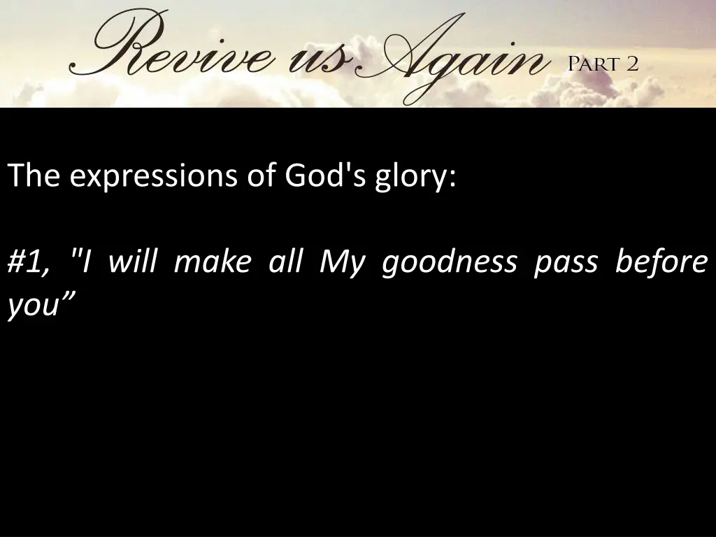 the expressions of god s glory