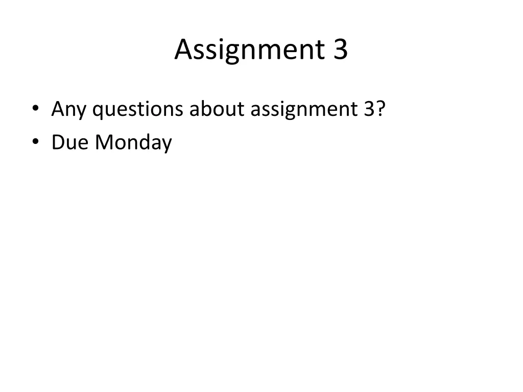 assignment 3