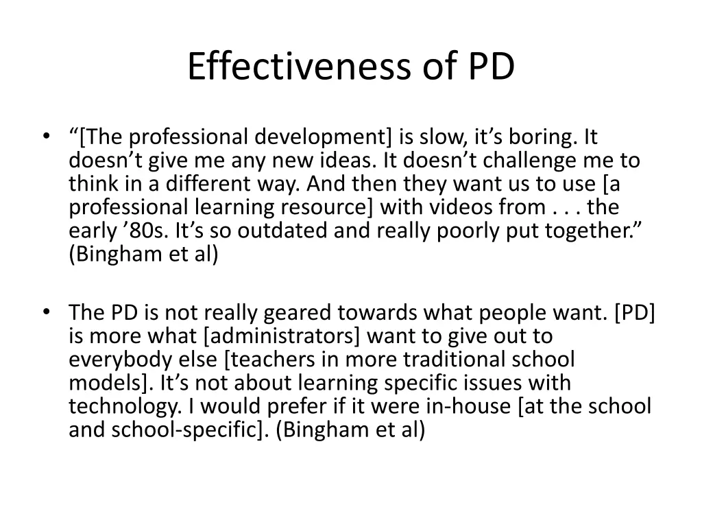 effectiveness of pd 2