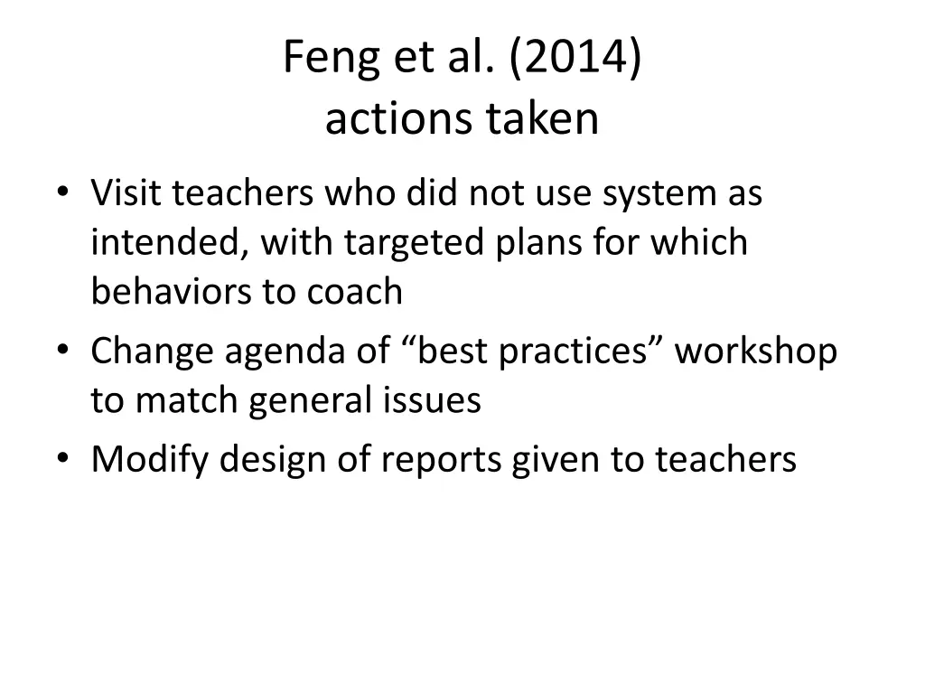 feng et al 2014 actions taken