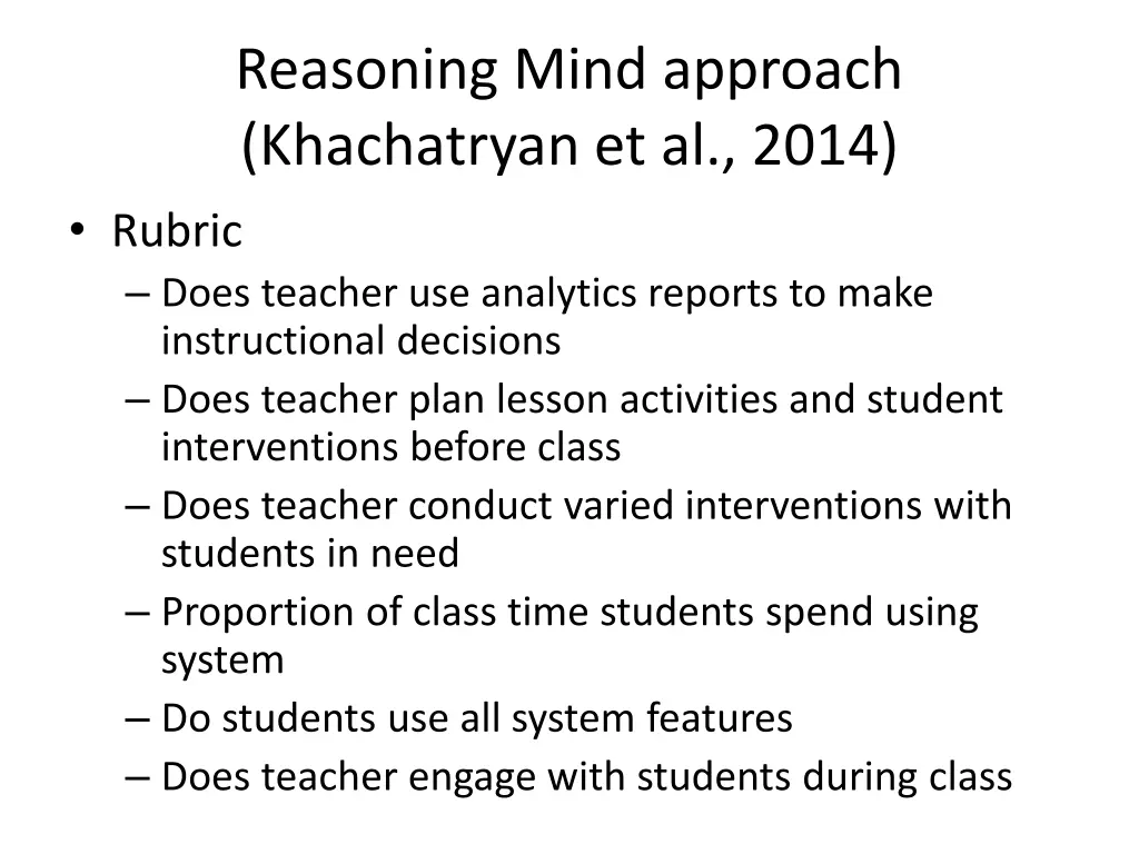reasoning mind approach khachatryan et al 2014 1