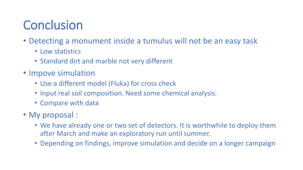 conclusion conclusion detecting a monument inside