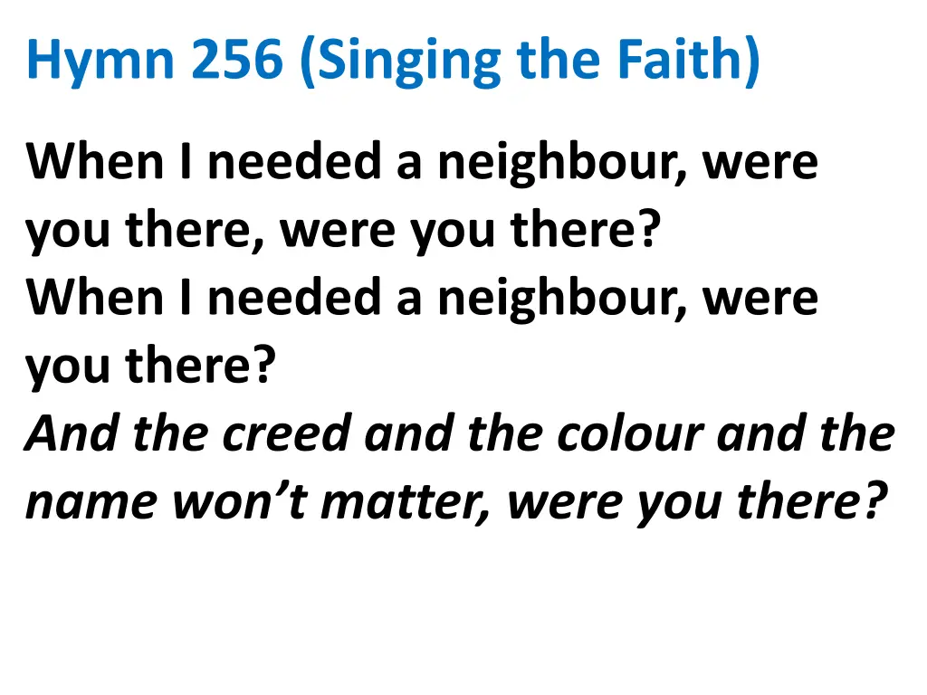 hymn 256 singing the faith