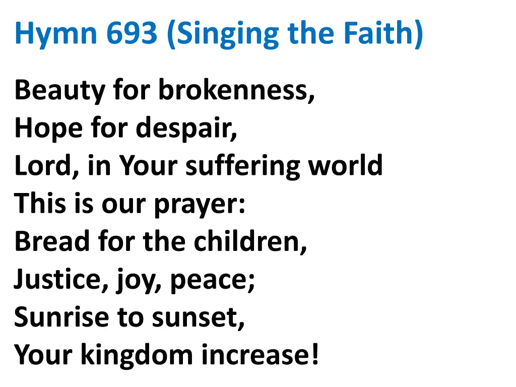 hymn 693 singing the faith