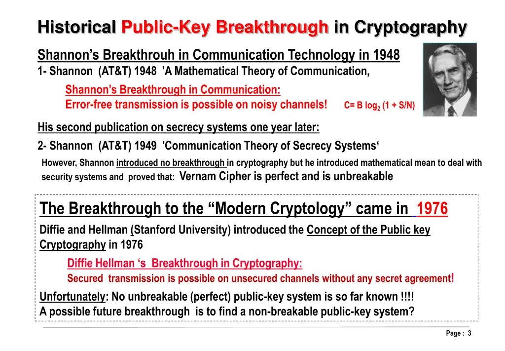 historical public key breakthrough in cryptography