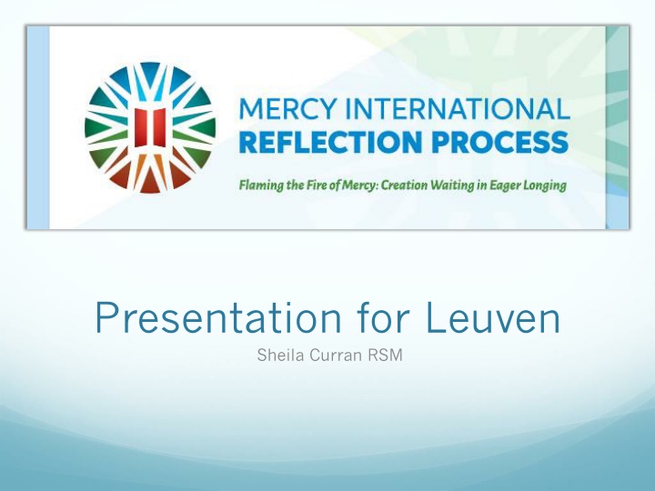 presentation for leuven sheila curran rsm