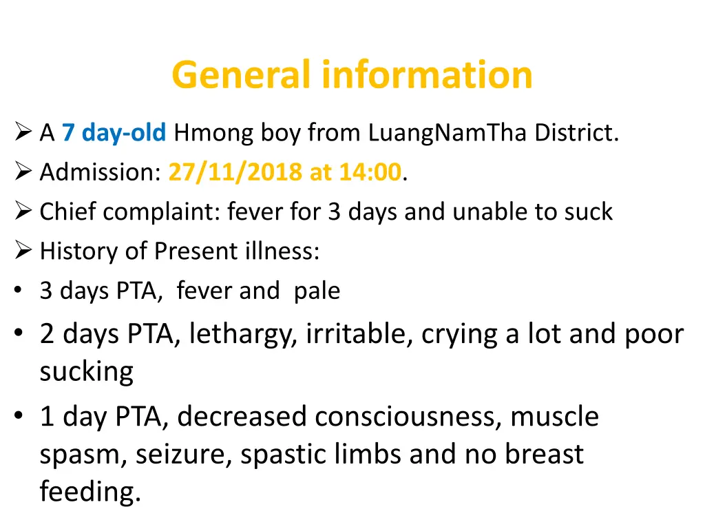 general information