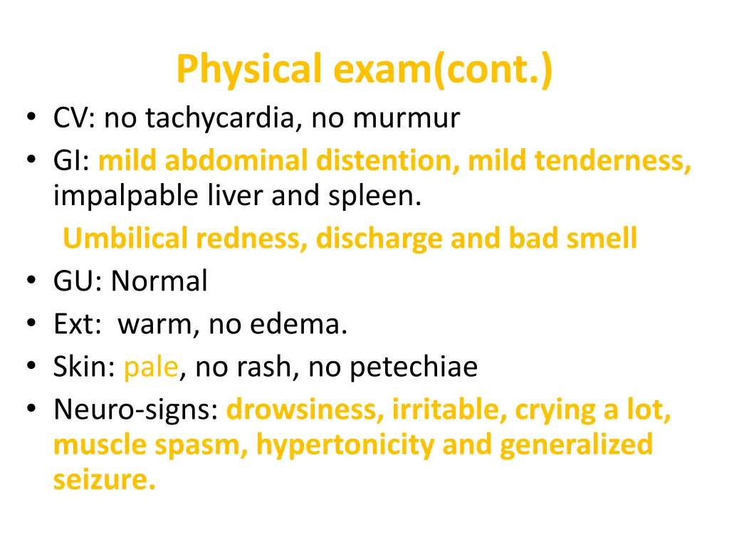 physical exam cont cv no tachycardia no murmur