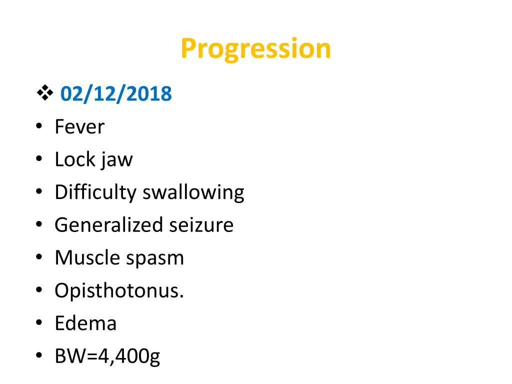 progression 1