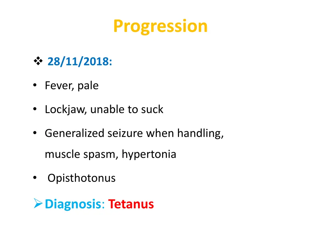 progression