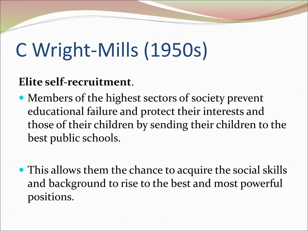 c wright mills 1950s