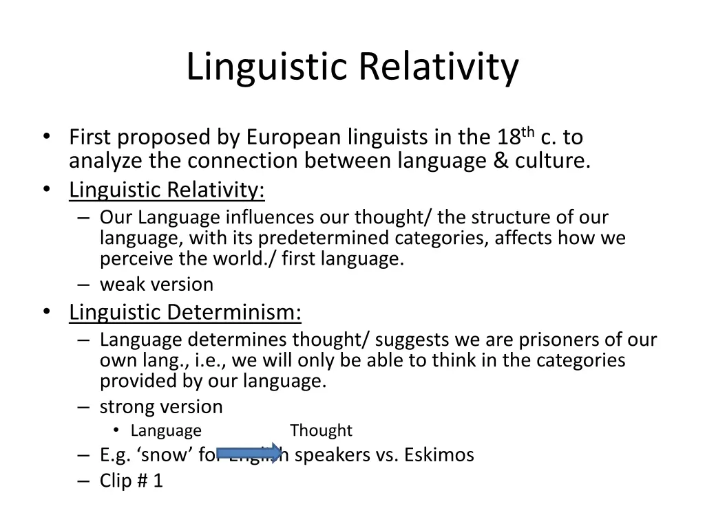 linguistic relativity