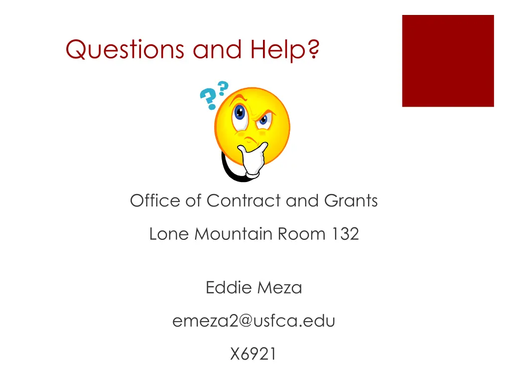 questions and help