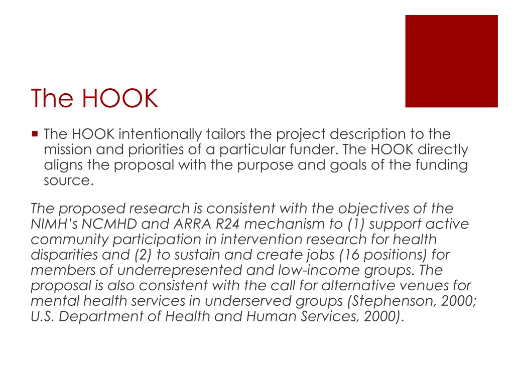the hook