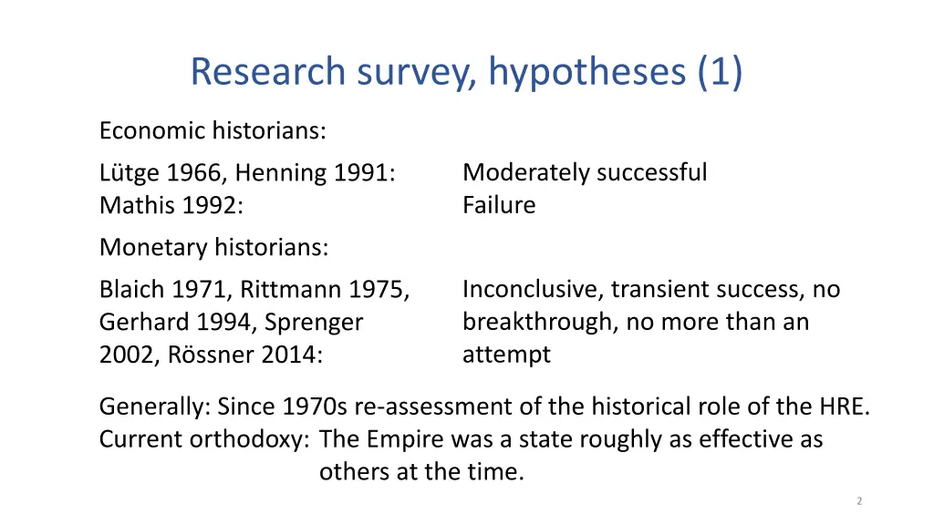 research survey hypotheses 1