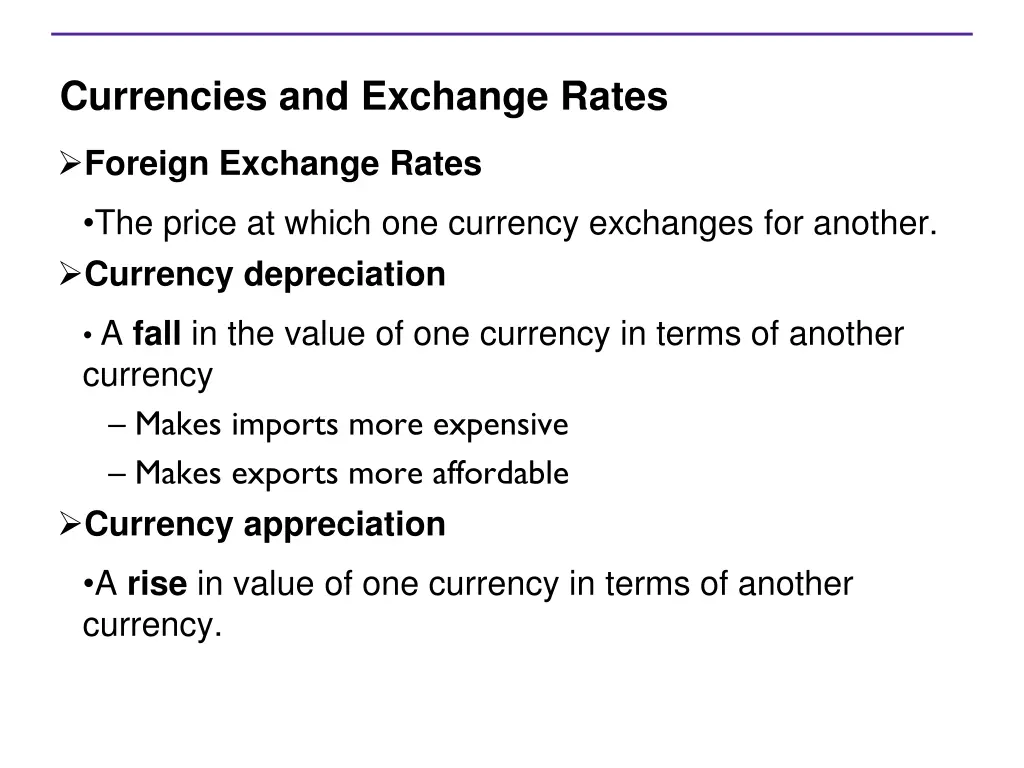 currencies and exchange rates 1