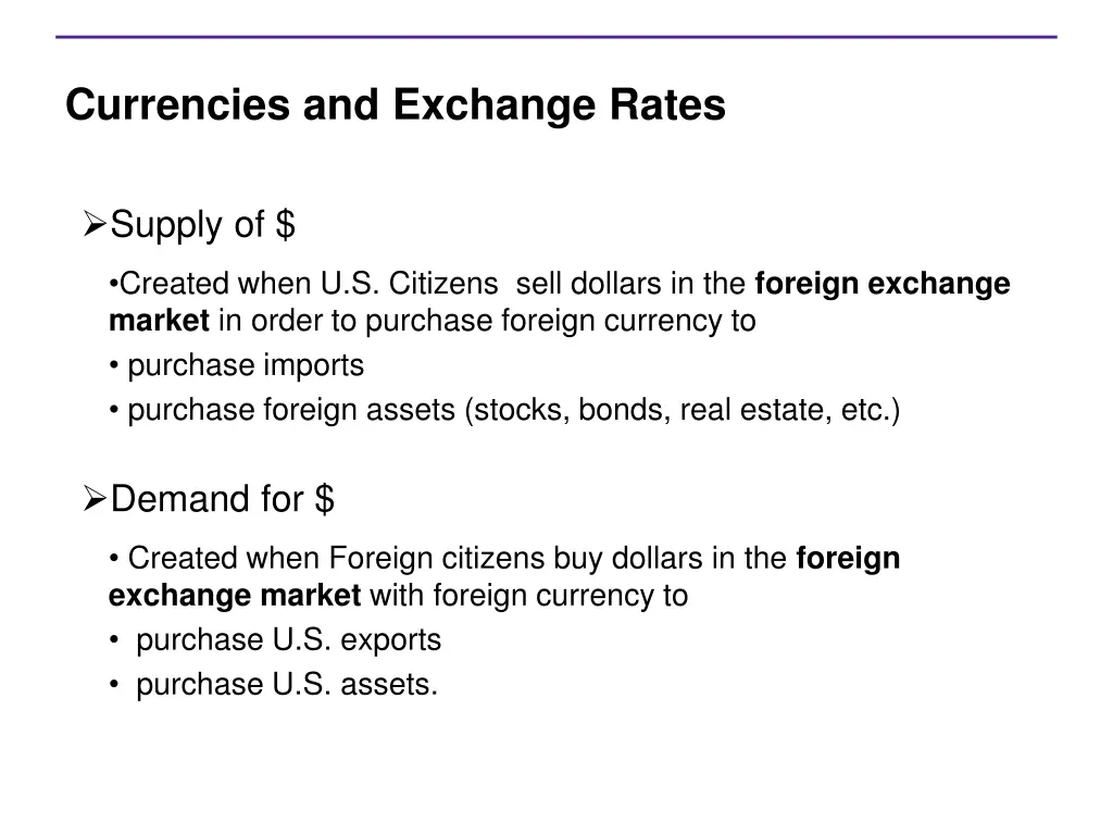 currencies and exchange rates