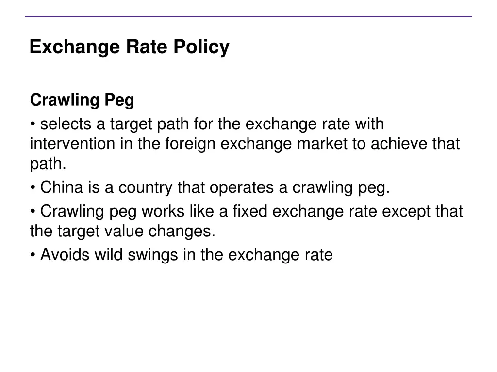 exchange rate policy 4