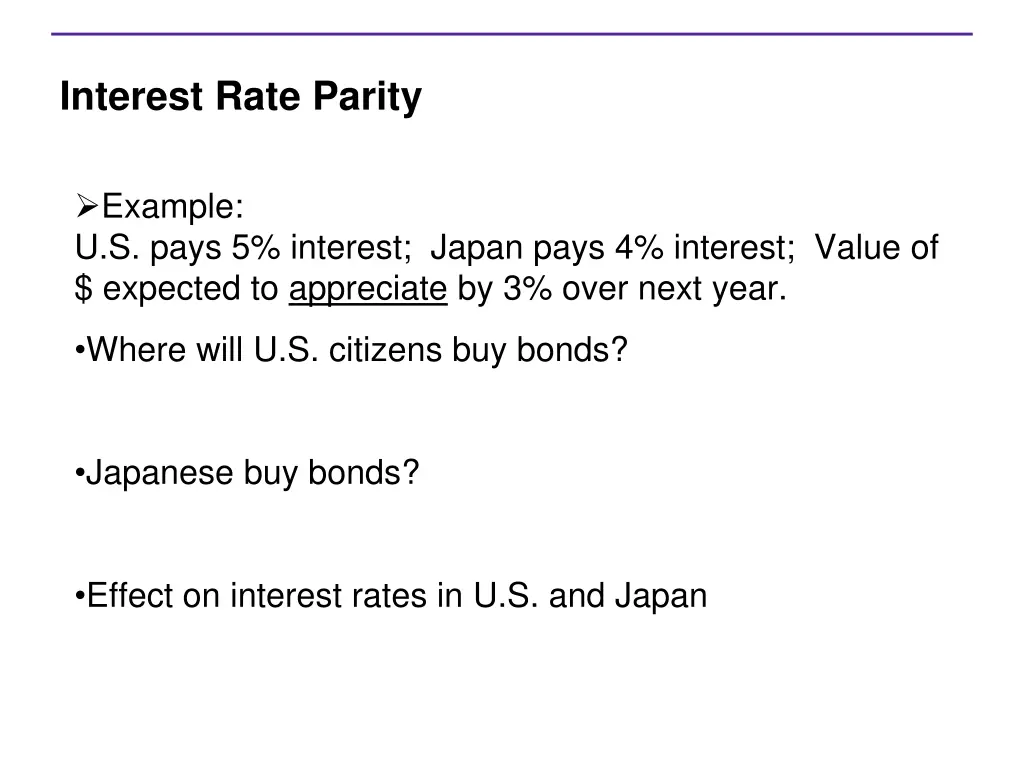 interest rate parity 1