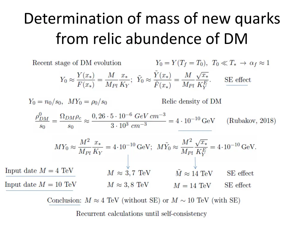 determination of mass of new quarks from relic
