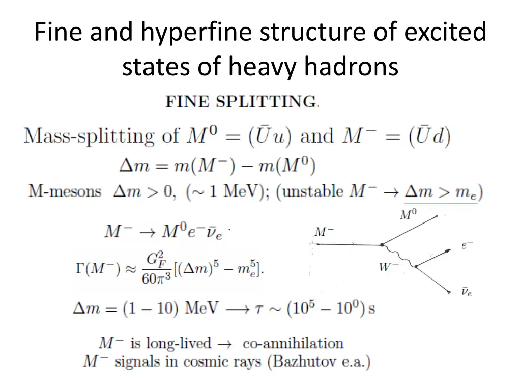 fine and hyperfine structure of excited states