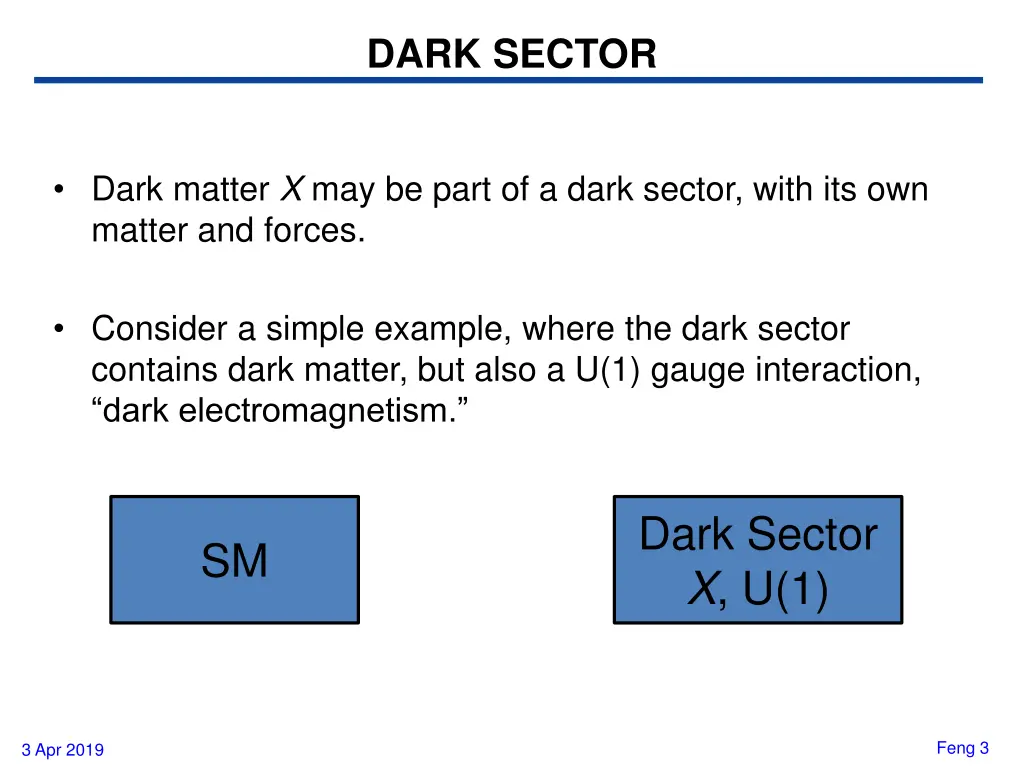 dark sector