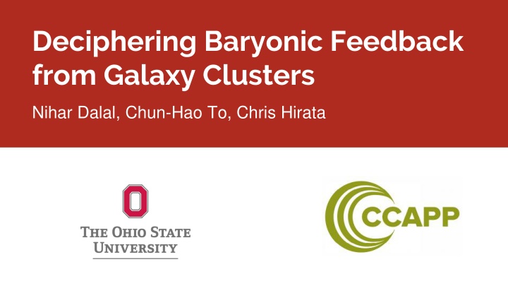 deciphering baryonic feedback from galaxy clusters