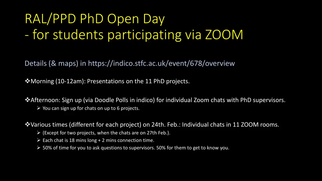 ral ppd phd open day for students participating