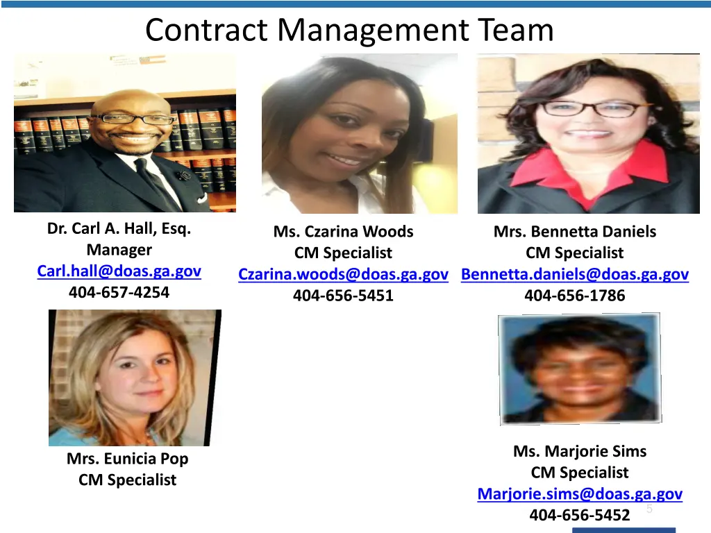 contract management team