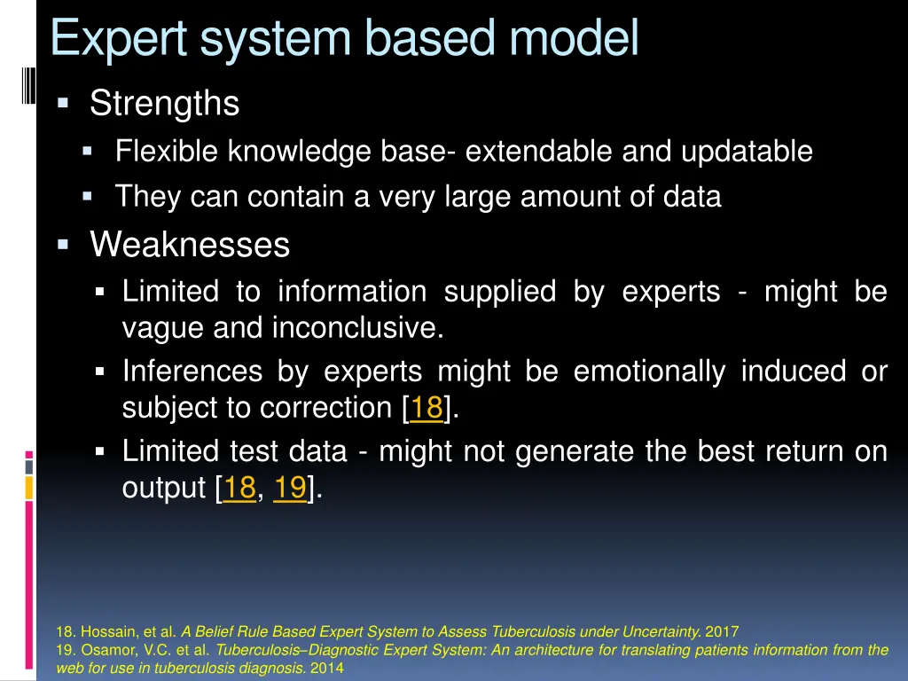 expert system based model strengths flexible
