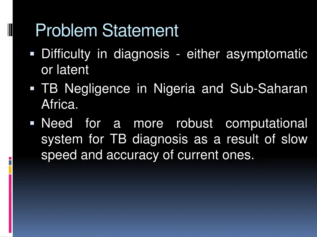 problem statement difficulty in diagnosis either