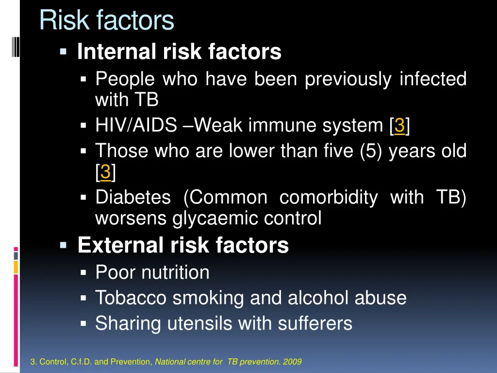 risk factors internal risk factors people