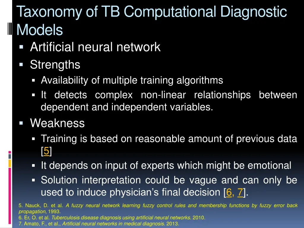 taxonomy of tb computational diagnostic models