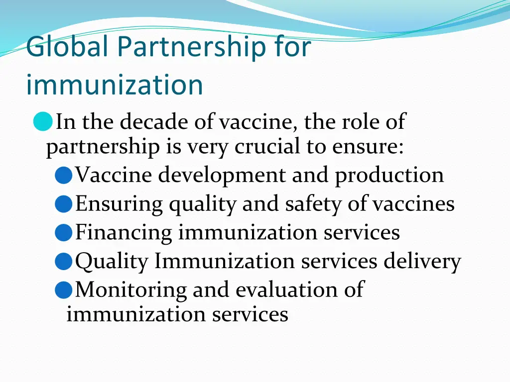 global partnership for immunization in the decade