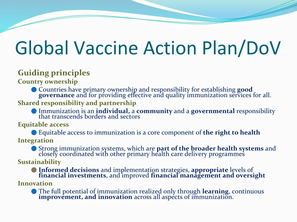 global vaccine action plan dov 1